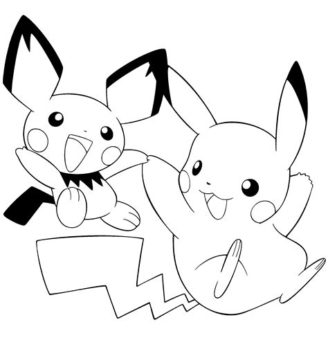 free printable coloring pages pikachu|Free Pikachu Coloring Pages to Print on A4 